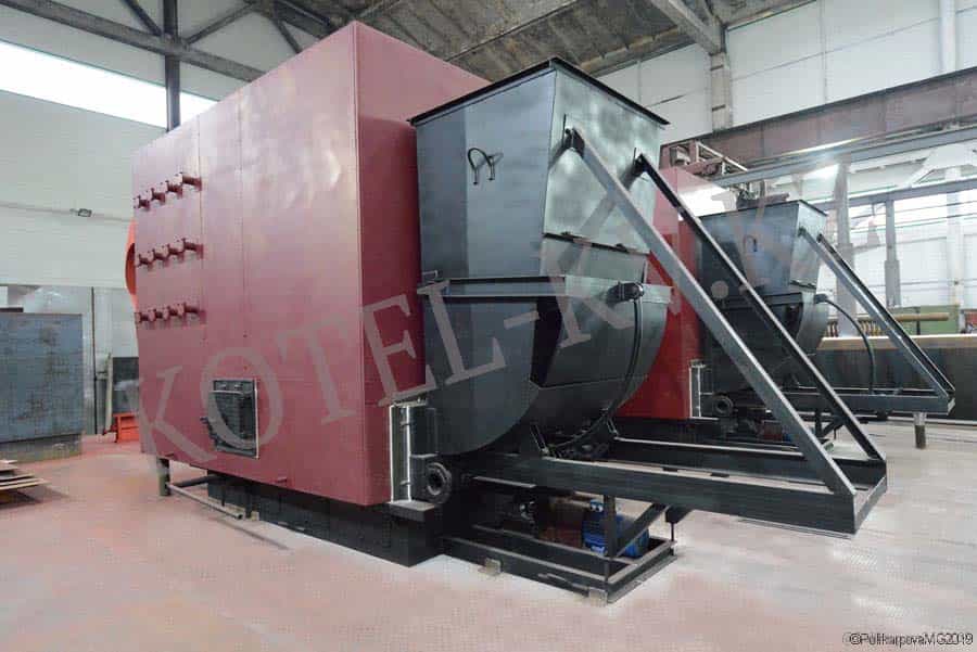 Водогрейный котел КВм с топкой ТШПМ Водогрейный котел с топкой ТШПМ