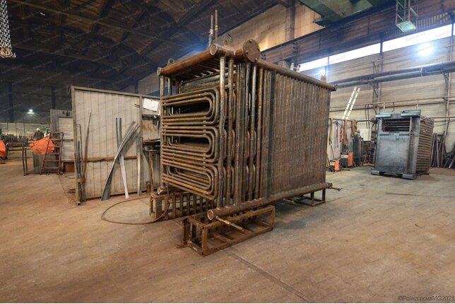 Промышленный котел 1.5 МВт уголь дрова - изготовление