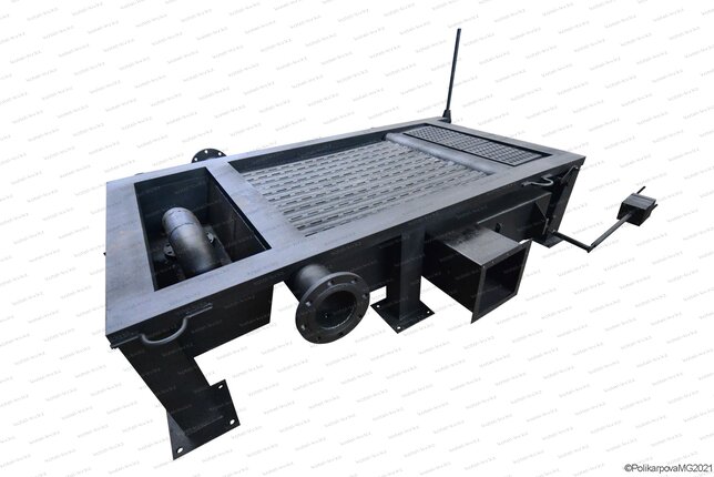 Топка с ручными поворотными колосниками котла КВм-0.35