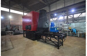 Котел 1.0 МВт на щепе и опилках отопительный с плунжерной подачей топлива